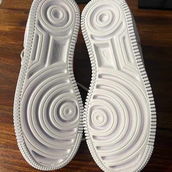 2023 Women Air Force 1 Shadow White Blue Tint Fireberry - Size 7 - Picture 6 of 6